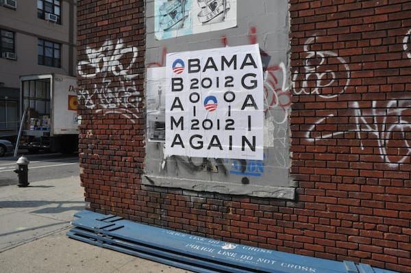 First Shots Fired in 2012 US Presidential Street Art Battle