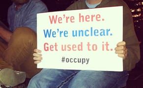 A Thought About Art and Protest, or Tonight at Zuccotti Park