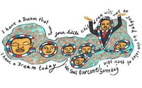 MLK Memorial Will be Corrected, Google Uses Faith Ringgold Drawing