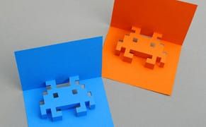 New Aesthetic Watch: 8-Bit Pop-up Cards