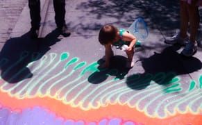 Sand Painting at Columbus Circle