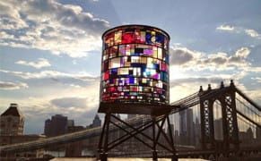 Dumbo's New Recycled Watertower