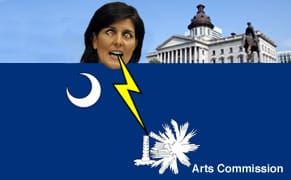 South Carolina Arts Commission Facing Hatchet