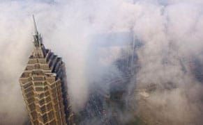 Shanghai's Skyscrapers in Mist