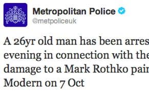 26-Year-Old Wlodzimierz Umanets Arrested For Defacing Tate Rothko (UPDATE 7)