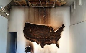 Artists Try to Light US Map on Fire, Burns Gallery … or Something