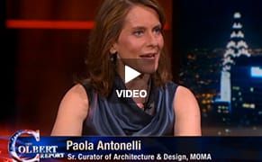 MoMA Curator Paola Antonelli Appears on Colbert Report to Talk Design