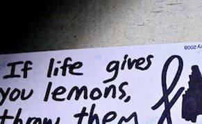 If life gives you lemons …