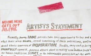 The Anti-artist-statement Statement
