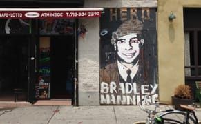 Bradley Manning "Hero" Mural Returns in Greenpoint, Trial Starts Today