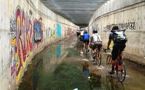 Situationist Cycling Through LA's Nighttime Streets