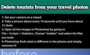 How to Photoshop the Tourists Out