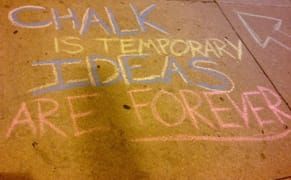 Chalk Activist Triumphs over Big Bank