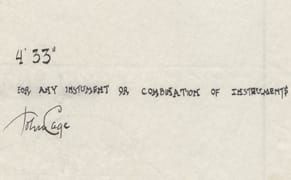 The Original: John Cage, "4'33" (In Proportional Notation)" (1952/1953)
