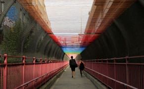 A Rainbow Over the Williamsburg Bridge