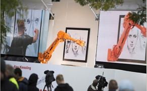 Artist Draws in Three Cities with the Help of Robots