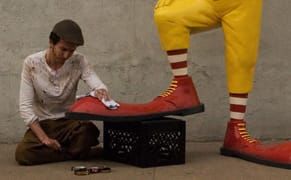 Banksy Takes Aim at Fastfood Giant, Tribeca Banksy Becomes Memorial [UPDATE 3]