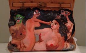 Kanye Gives Kim Kardashian a George Condo-Painted Hermès Birkin Bag