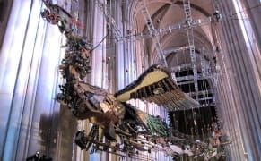 Two Mythological Creatures Rise from the Castoffs of China's Construction