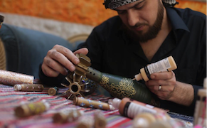 Meet the Syrian Artist Painting on Mortar Shells