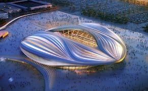 Zaha Hadid Qatar World Cup Stadium Laborers Paid a Pittance