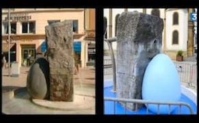 Town Paints Sculpture Blue, to Artist's Horror