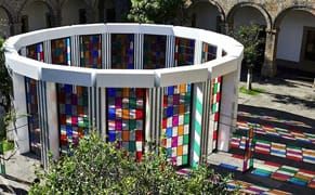 Daniel Buren's Colorful Labyrinth in Mexico