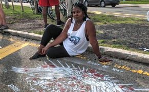 Artists and Families Draw Attention to Death on the Roads of NYC