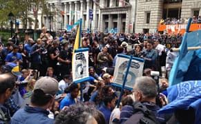 Thousands of Protesters Descend on NYC's Financial District for #FloodWallStreet [UPDATED]