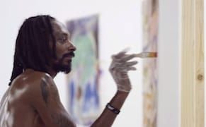 Painterly Dogg, Doggy Dogg: Snoop Shills Swedish Socks in Salacious Studio Scene