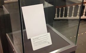 Empty Vitrines at British Institutions Call for Copyright Reform