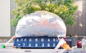 Creating Community Space Inside a Dumpster