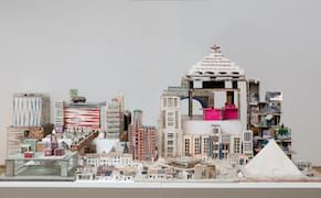 Bertus Jonkers, "City" (1995–2000), mixed media (De Stadshof Collection, Dr. Guislain Museum, Gent)
