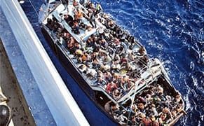 Boat Bearing JR Artwork Rescues Drifting Migrants