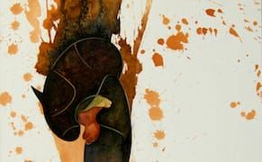 Explosive Watercolors and Collages, Subtly Contained