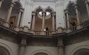 Performers Shower Tate Britain with Fake Pounds Over Oil Money Ties