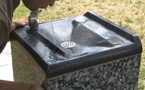 Vandal Destroys Conceptual Art Water Fountain