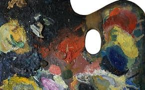 Portraits of the Palettes of Famous Dead Artists