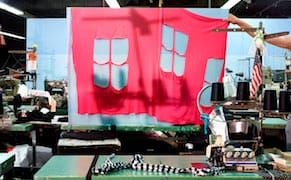 Inside a Bikini Factory, a Photographer Plays with Fabric