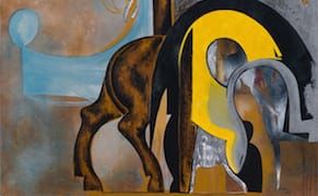 In Paintings and Collage, the Beginnings of a New Language