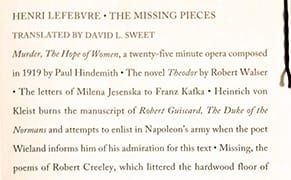 A Poetic Record of Creations Lost, Missing, or Destroyed