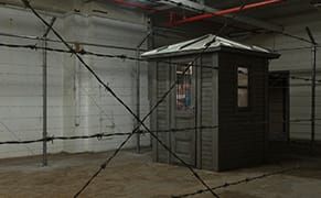 A Rebuilt Installation of Barbed Wire and Blurred Reality