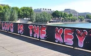 In Place of Love Locks, a Paris Bridge Gets Street Art