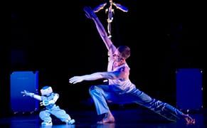 Human Performers and Toddler-Size Robots, Dancing Side by Side