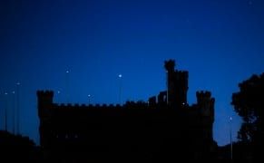 Bringing a Constellation Down to Earth at a Ruined Castle on the Hudson