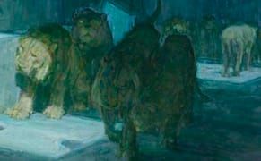 Henry Ossawa Tanner, "Daniel in the Lions' Den" (1907–18) (Mr. and Mrs. William Preston Harrison Collection, Los Angeles Coun