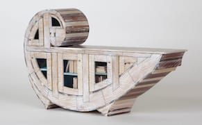 Borrowing Books from Sculptural Micro-Libraries