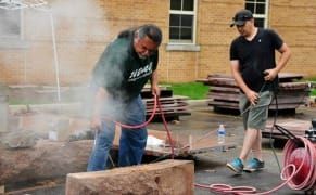 A Granite Sculptor's Last and Largest Work Completed in His Memory