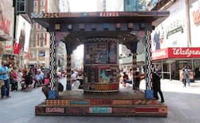A Giant Prayer Wheel in the Heart of Times Square