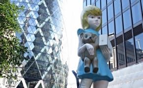 Bells, Bicycles, and Other Monumental Sculptures Land in London’s Financial District